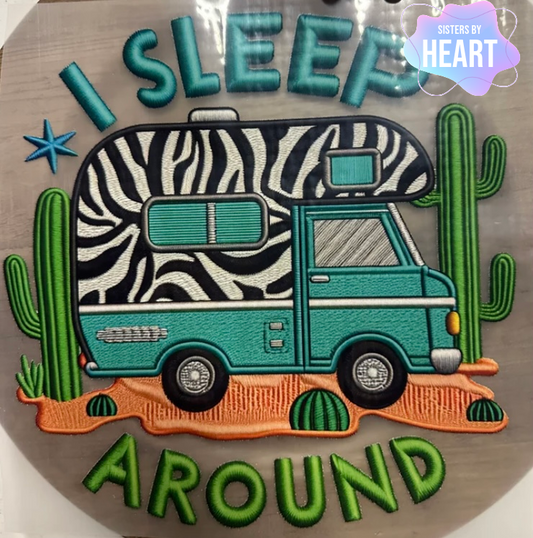 Camper I Sleep Around t-shirt