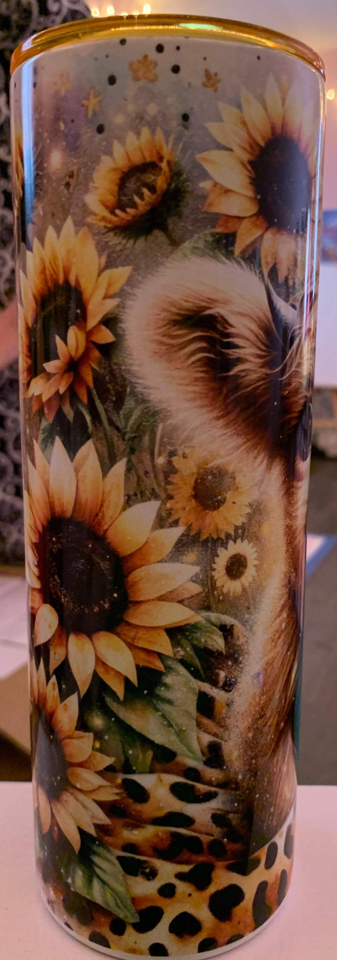 Sunflower heifer 20 oz tumbler set