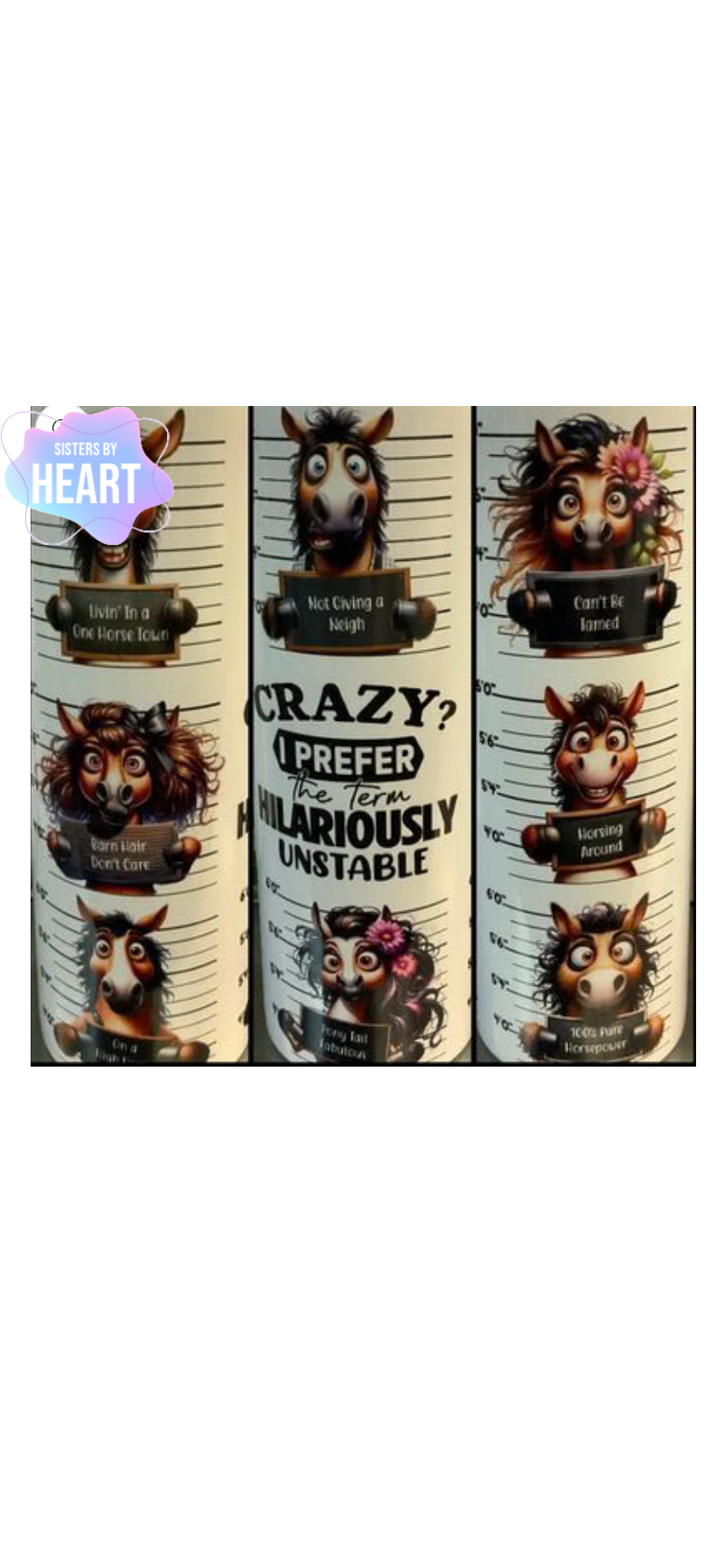 Horse mugshot 20oz Tumbler